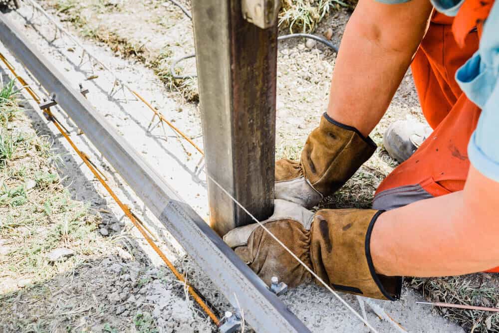 How to make posts for concrete fence